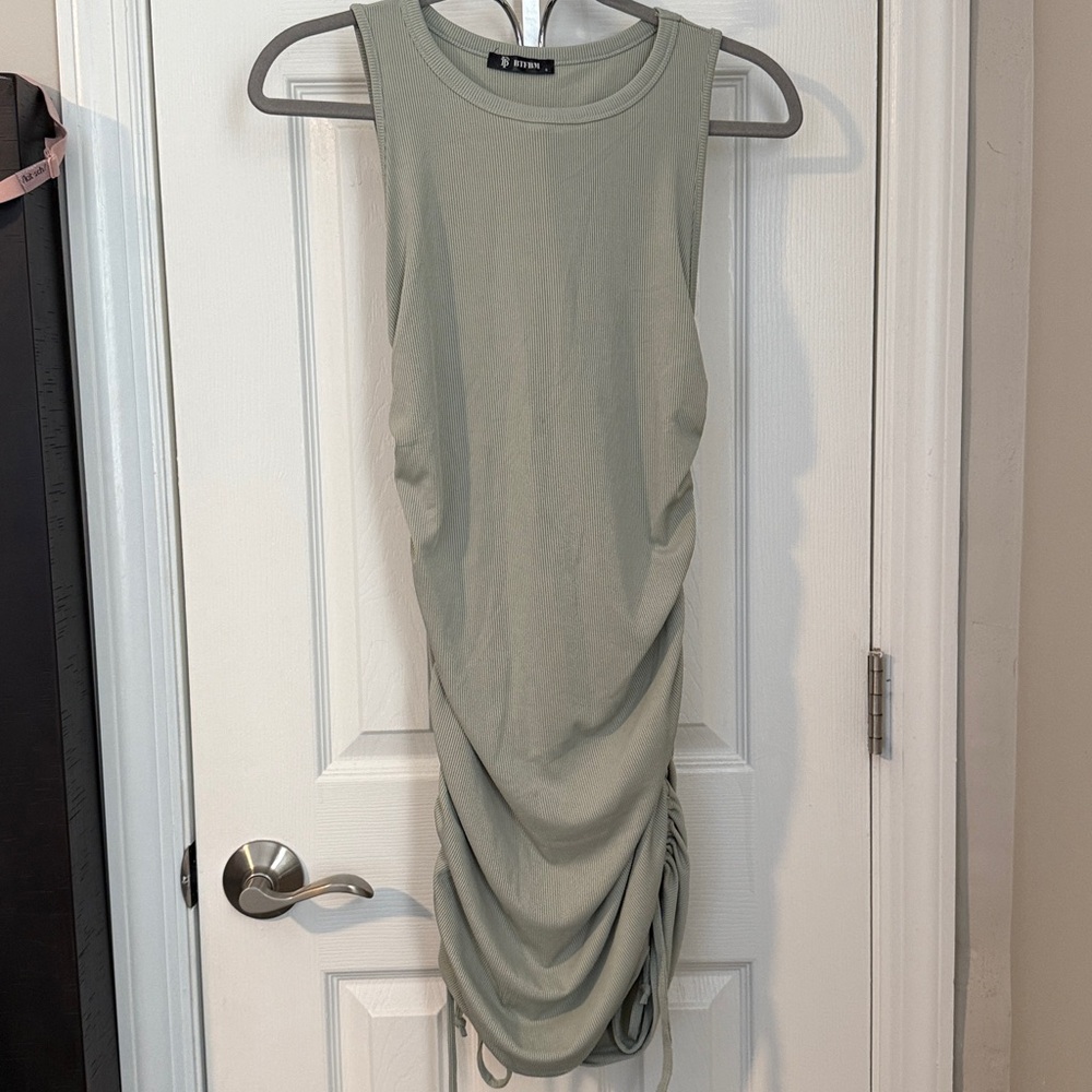 Sleek Sleeveless Ruched Dress